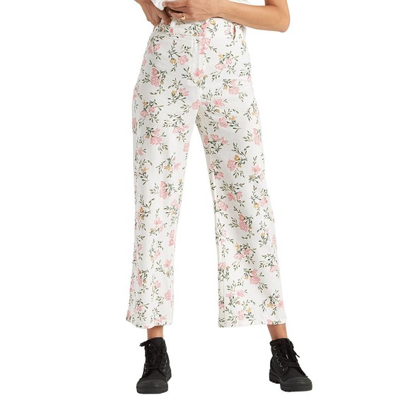 NEW Billabong  Cool Wip Floral Crop Back at It Wide-Leg Pants - Various Sizes - Picture 5 of 12